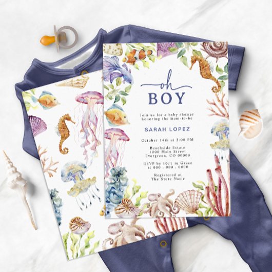 Faire-part de Baby Shower pour Garçon