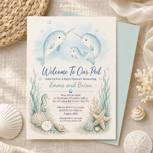 Faire-part de Baby Shower pour la famille de narva