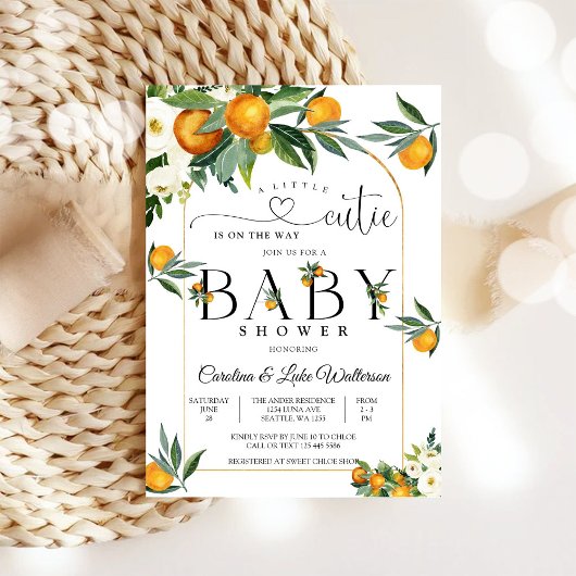 Faire-part de Baby Shower pour la petite douce Ora