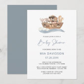 Faire-part de Baby Shower pour l'Arche de Noé (Devant / Derrière)