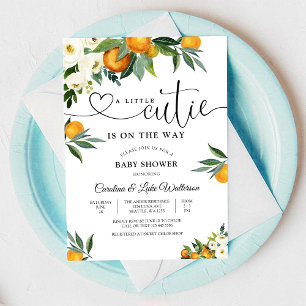 Faire-part de Baby Shower pour Little Cutie Citrus