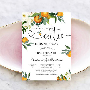 Faire-part de Baby Shower pour Little Cutie Citrus