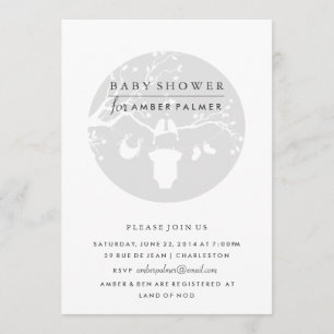 Faire-part de Baby Shower pour Oiseaux de l'Amour
