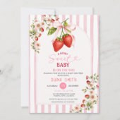 Faire-part de Baby Shower pour un Bébé Coquette au (Devant)
