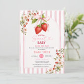 Faire-part de Baby Shower pour un Bébé Coquette au (Debout devant)