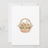 Faire-part de Baby Shower pour un bébé issu de l'a (Dos)