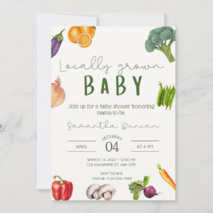 Faire-part de Baby Shower pour un bébé né localeme