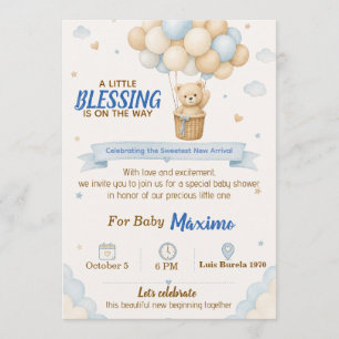 Faire-part de Baby Shower pour un Nouveau Début Me
