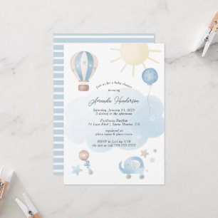 Faire-part de Baby Shower pour un Petit Garçon en