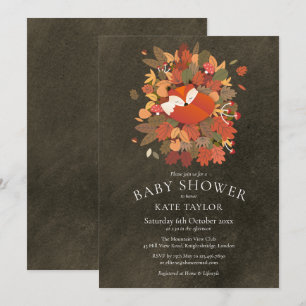 Faire-part de Baby Shower pour un petit renardeau