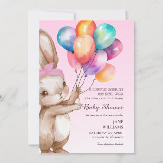 Faire-Part de Baby Shower pour une Petite Fille Ad