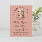 Faire-part de Baby Shower Poussin de Pâques (Debout devant)