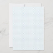 Faire-part de Baby Shower Prince Bleu Argent (Dos)