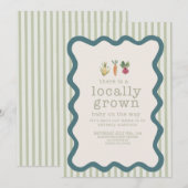 Faire-part de Baby Shower Produit local  (Devant / Derrière)