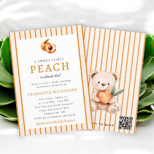Faire-part de Baby Shower QR RSVP pour un Petit Pê