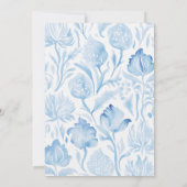 Faire-Part de Baby Shower « Quelque Chose de Bleu (Dos)