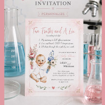 Faire-part de Baby Shower qui met en avant le parc
