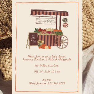 Faire-part de Baby Shower "Récolte d'Automne"   Fe
