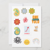 Faire-part de Baby Shower Révélation du Sexe | Mod (Dos)