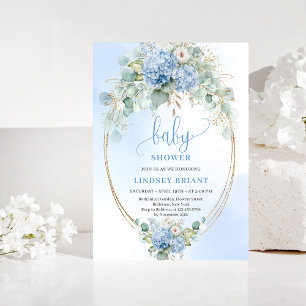 Faire-part de Baby Shower Rustique Bohème avec Hyd