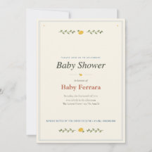 Faire-part de Baby Shower sur la Côte d'Amalfi
