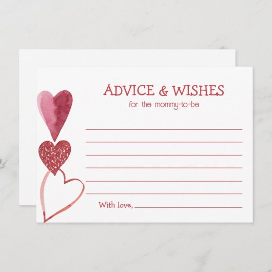 Faire-part de Baby Shower sur le thème de la Saint (Devant / Derrière)