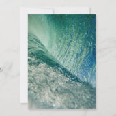 Faire-part de Baby Shower sur le thème de la vague (Dos)