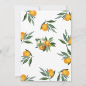 Faire-part de Baby Shower sur le thème floral et a (Dos)