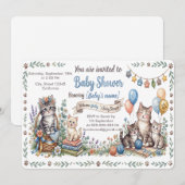 Faire-part de Baby Shower sur mesure avec thème fé (Devant / Derrière)