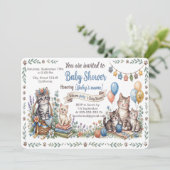 Faire-part de Baby Shower sur mesure avec thème fé (Debout devant)
