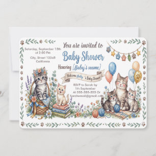 Faire-part de Baby Shower sur mesure avec thème fé