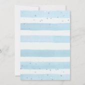 Faire-part de Baby Shower Thème Éléphant pour Garç (Dos)