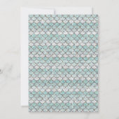 Faire-part de Baby Shower Thème Sirène (Dos)