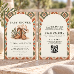 Faire-Part de Baby Shower Tout en Un Sud-Ouest