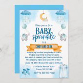 Faire-part de Baby Sprinkle (Devant / Derrière)