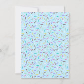 Faire-part de Baby Sprinkle | Beignet | Saupoudrag (Dos)