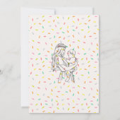 Faire-part de Baby Sprinkle | Carte donut personna (Dos)