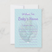 Faire-part de Baby Sprinkle Insert Mermaid et bébé (Dos)
