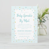 Faire-part de Baby Sprinkle par la poste (Debout devant)