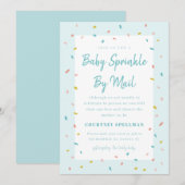 Faire-part de Baby Sprinkle par la poste (Devant / Derrière)