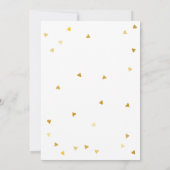 Faire-part de Baby Sprinkle / Shower Bébé coeurs d (Dos)