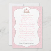Faire-part de Baby Sprinkle Teddy Bear Princess (Dos)
