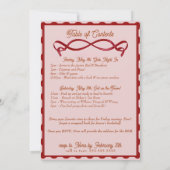 Faire-part de Bachelorette Coquette Bow personnali (Dos)