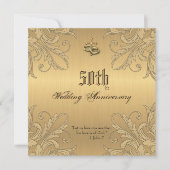 Faire-part de bagues de croix d'anniversaire relig (Devant)