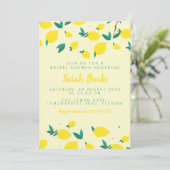 Faire-part de bains de mariée aux citrons (Debout devant)