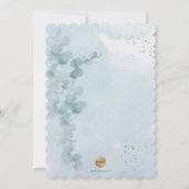 Faire-part de baptême au eucalyptus H2 PixDezines (Dos)