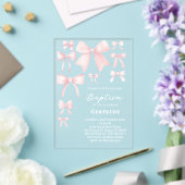 faire-part de baptême avec rubans roses (Insitu (Mariage))