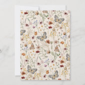 Faire-part de baptême Boho Baby (Dos)