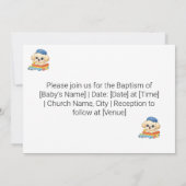 Faire-Part De Baptême Chibi Jouet Caniche Bienvenu (Dos)
