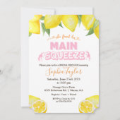 Faire-part de bapteme civil Lemon Main Squeeze (Devant)